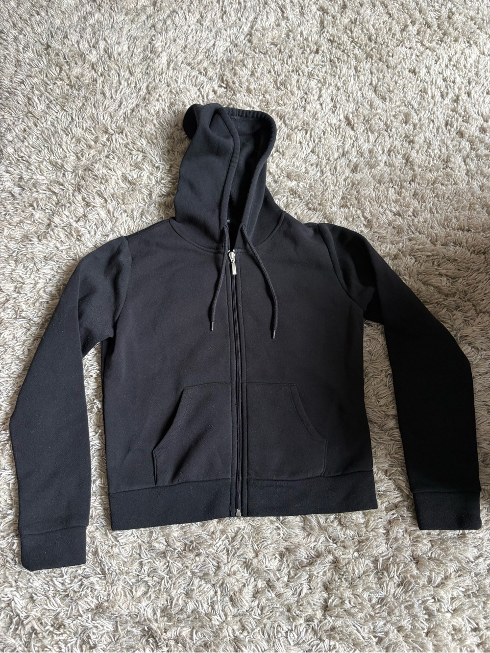 Ambiance Black Hooded Zip Sweatshirt